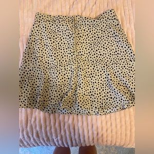 Black dot and tan skirt. From altered state